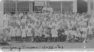 Seluruh anak2 sekolah, guru2 dan pengawas.