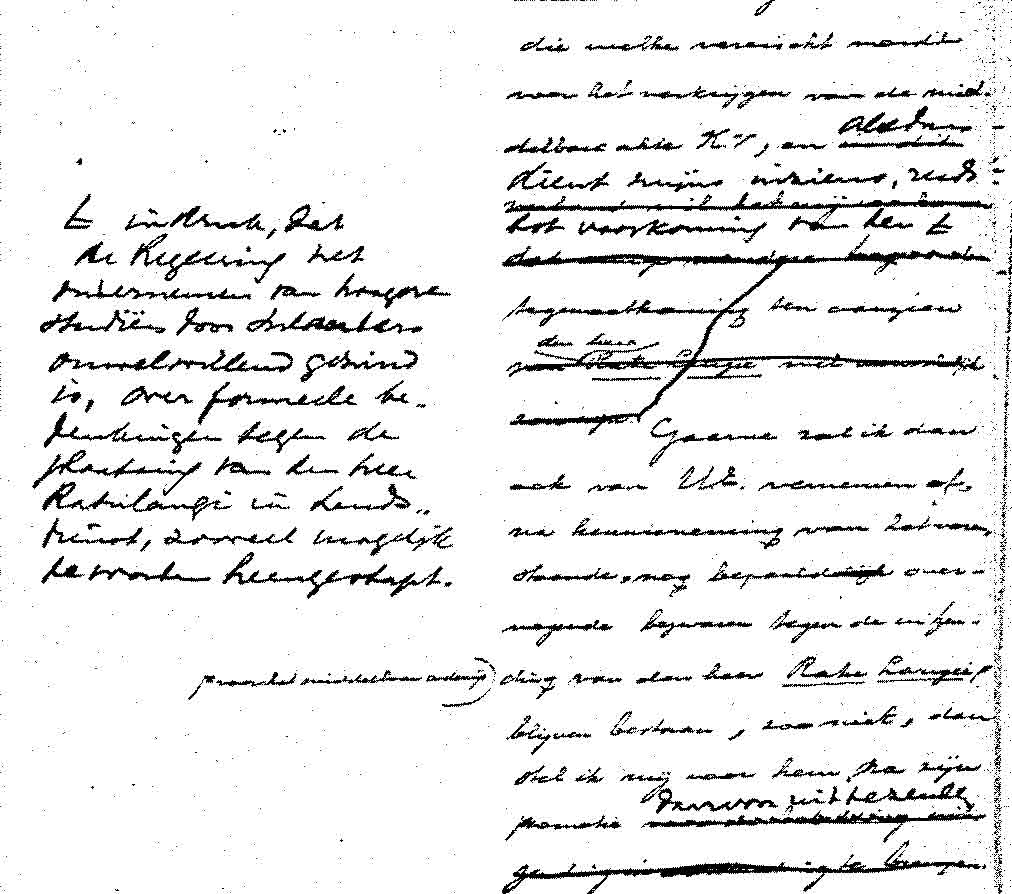 Draf surat dengan koreksi