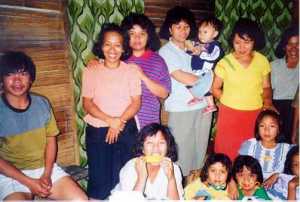 Keluarga di desa Masarang