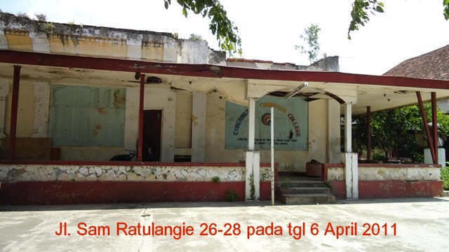 Kondisi bagian kiri Jalan Sam Ratulangi sekarang