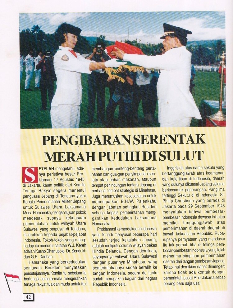 Pengibaran Serentak Merah Putih di SULUT (1)