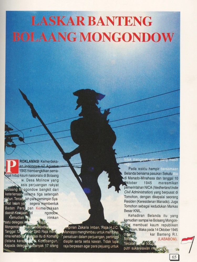 Laskar Banteng Bolaang Monondow (1)