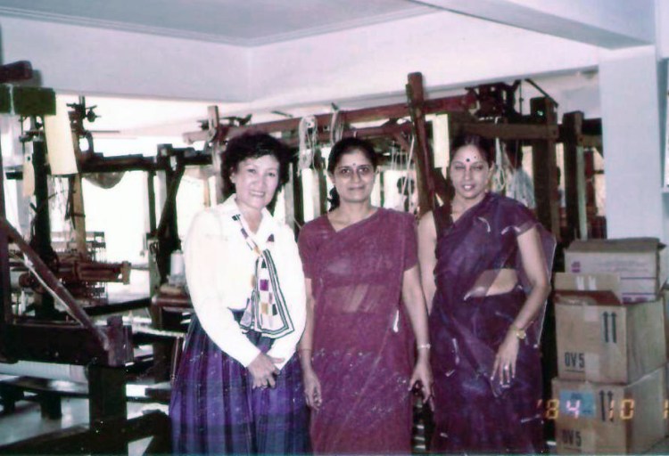 Three Asian Ladies in Textile Science
